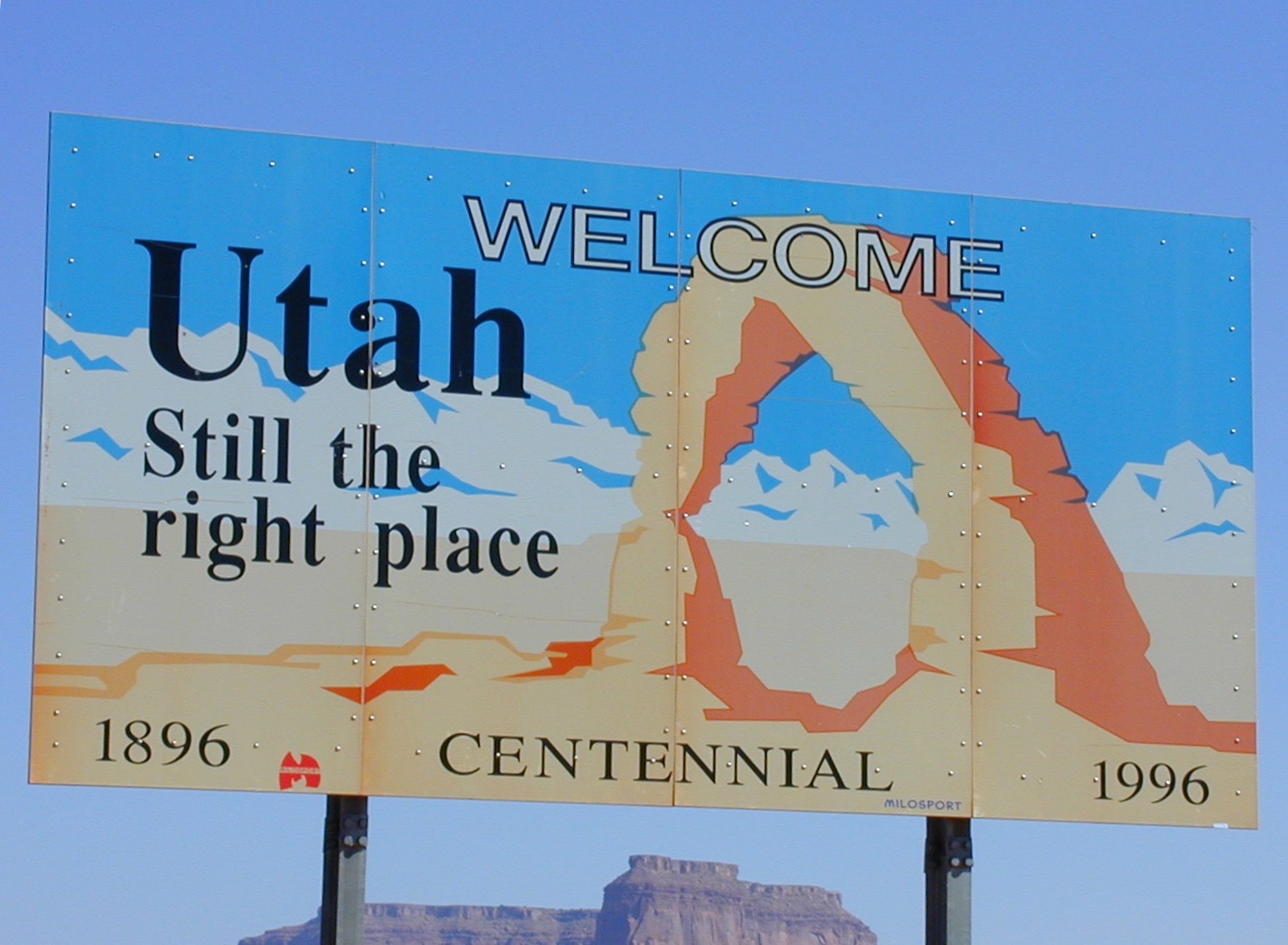 Utah signboard