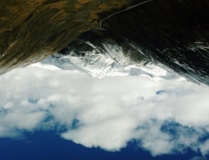 Tilt photo of mountain covered with snow thumbnail