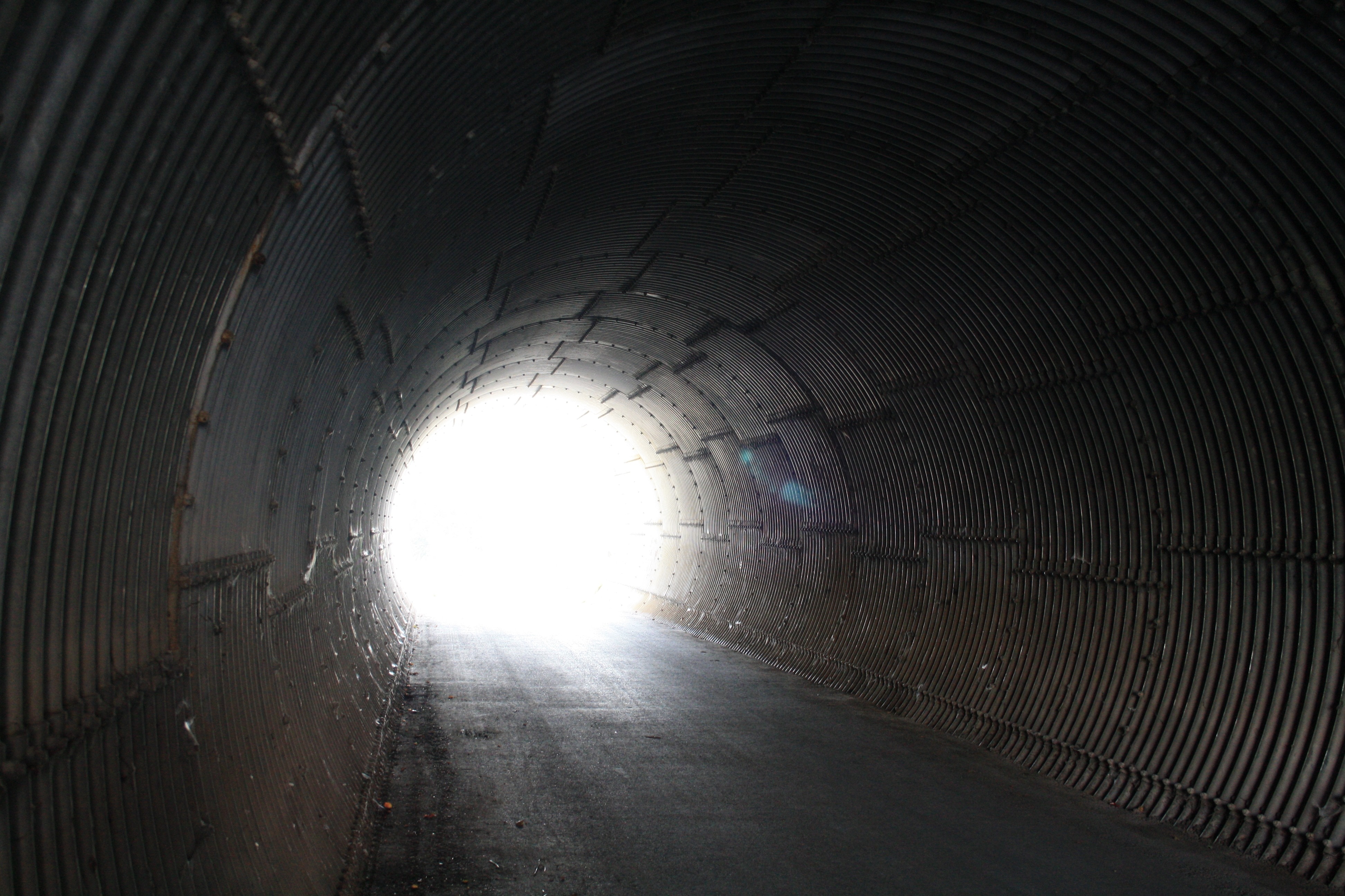 gray concrete tunnel
