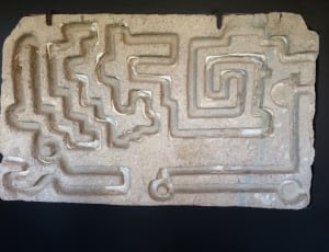 gray rectangular stone maze board thumbnail