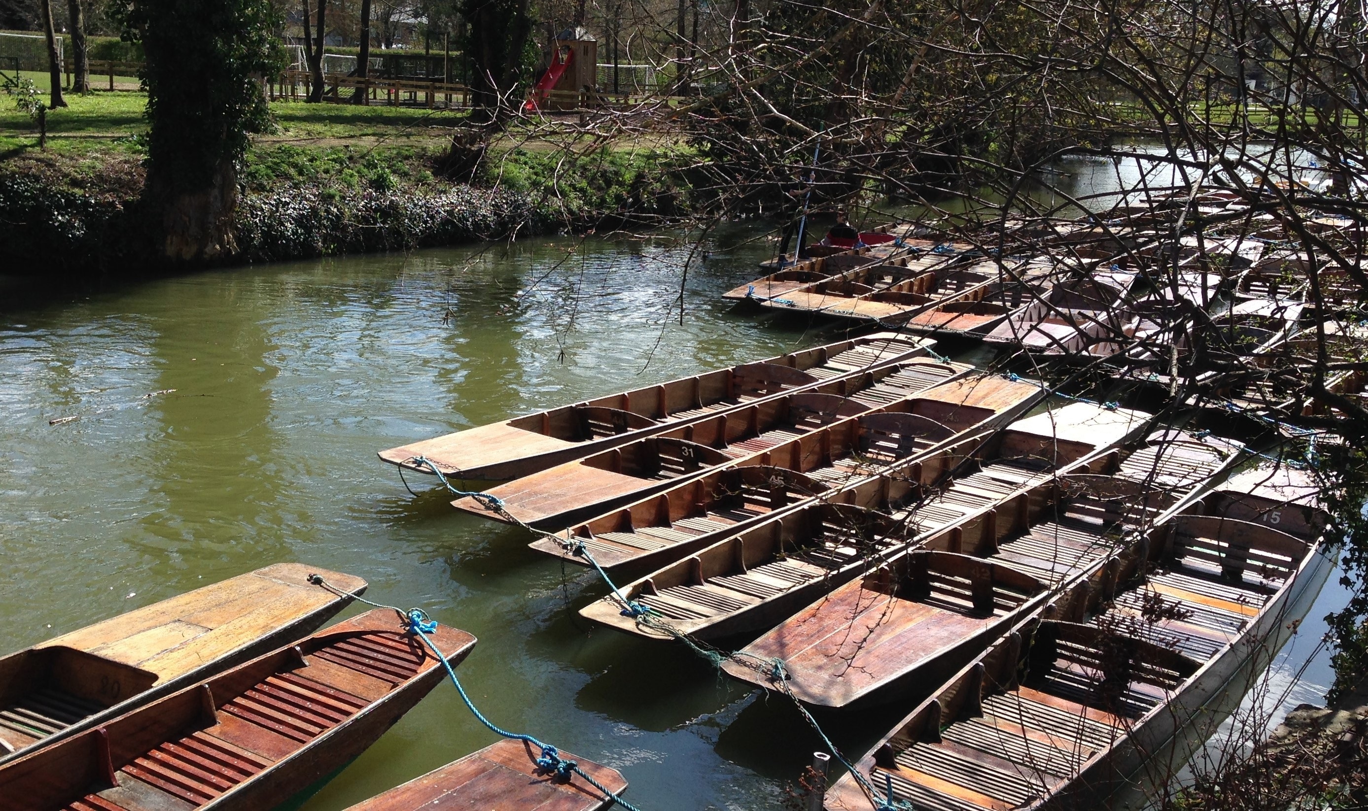 brown wooden canoe boat lot