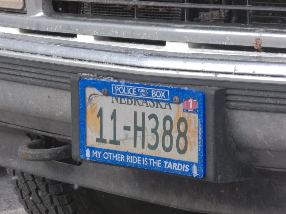 blue nebraska license plate preview