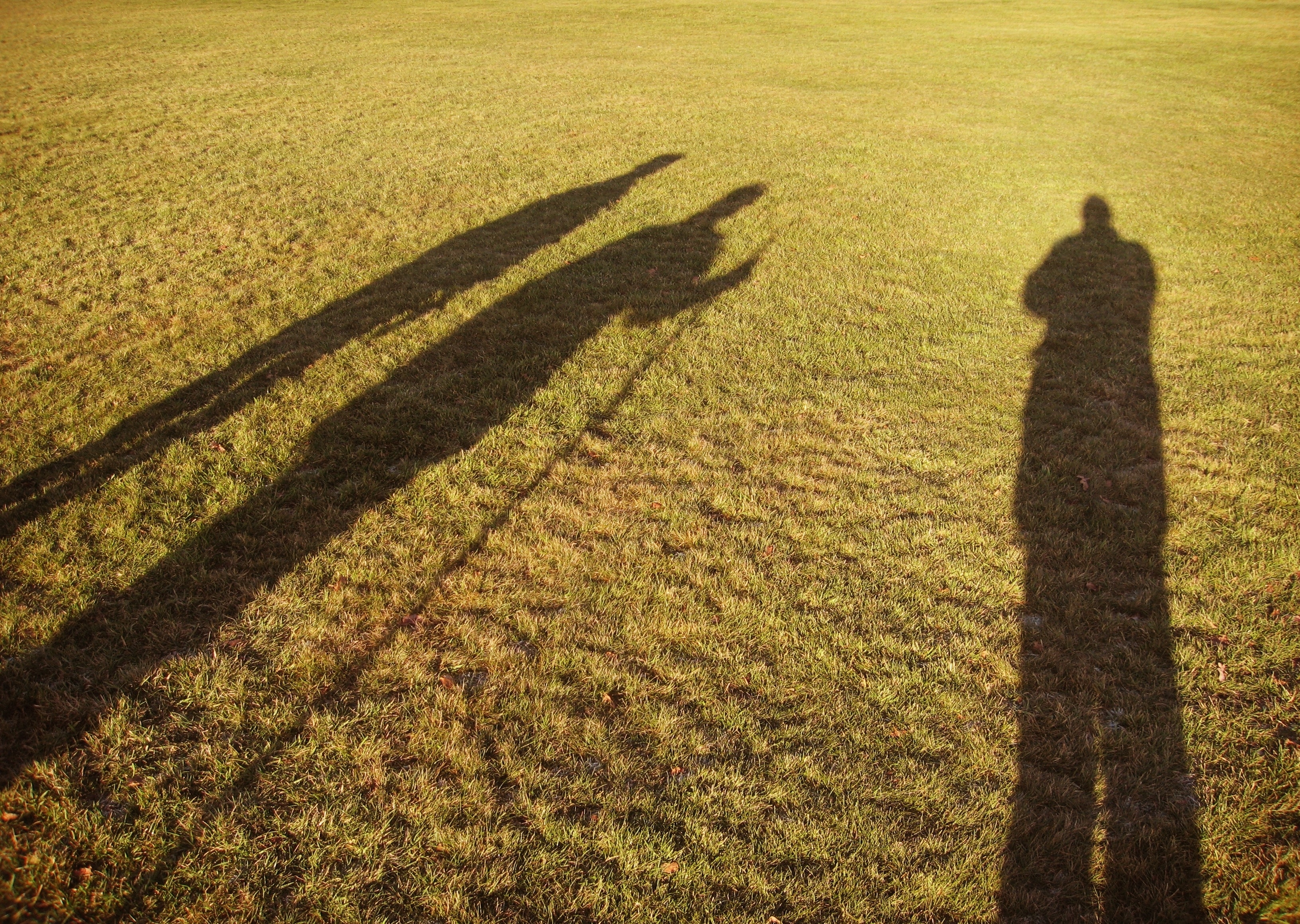 three human shadow
