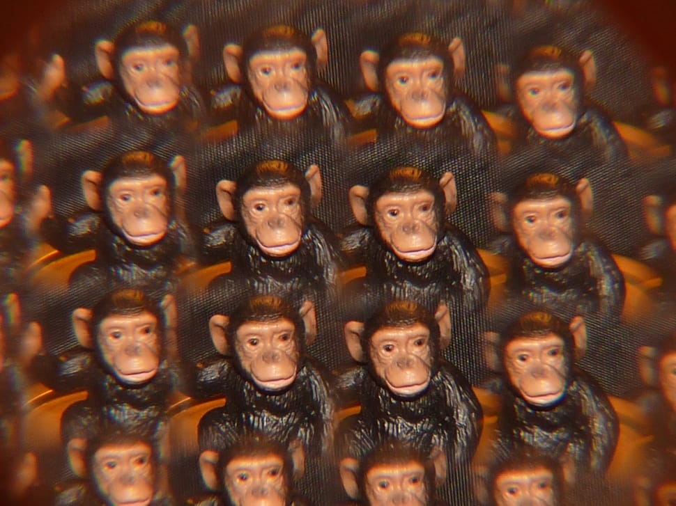 monkey plastic toy lot preview