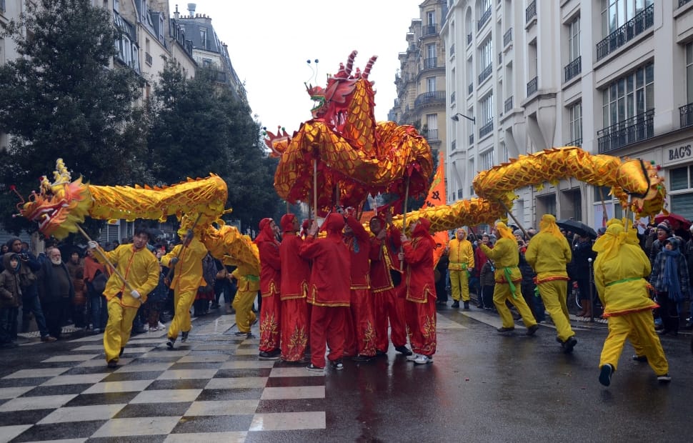 Paris, France, Chinese New Year, People, celebration, performance preview
