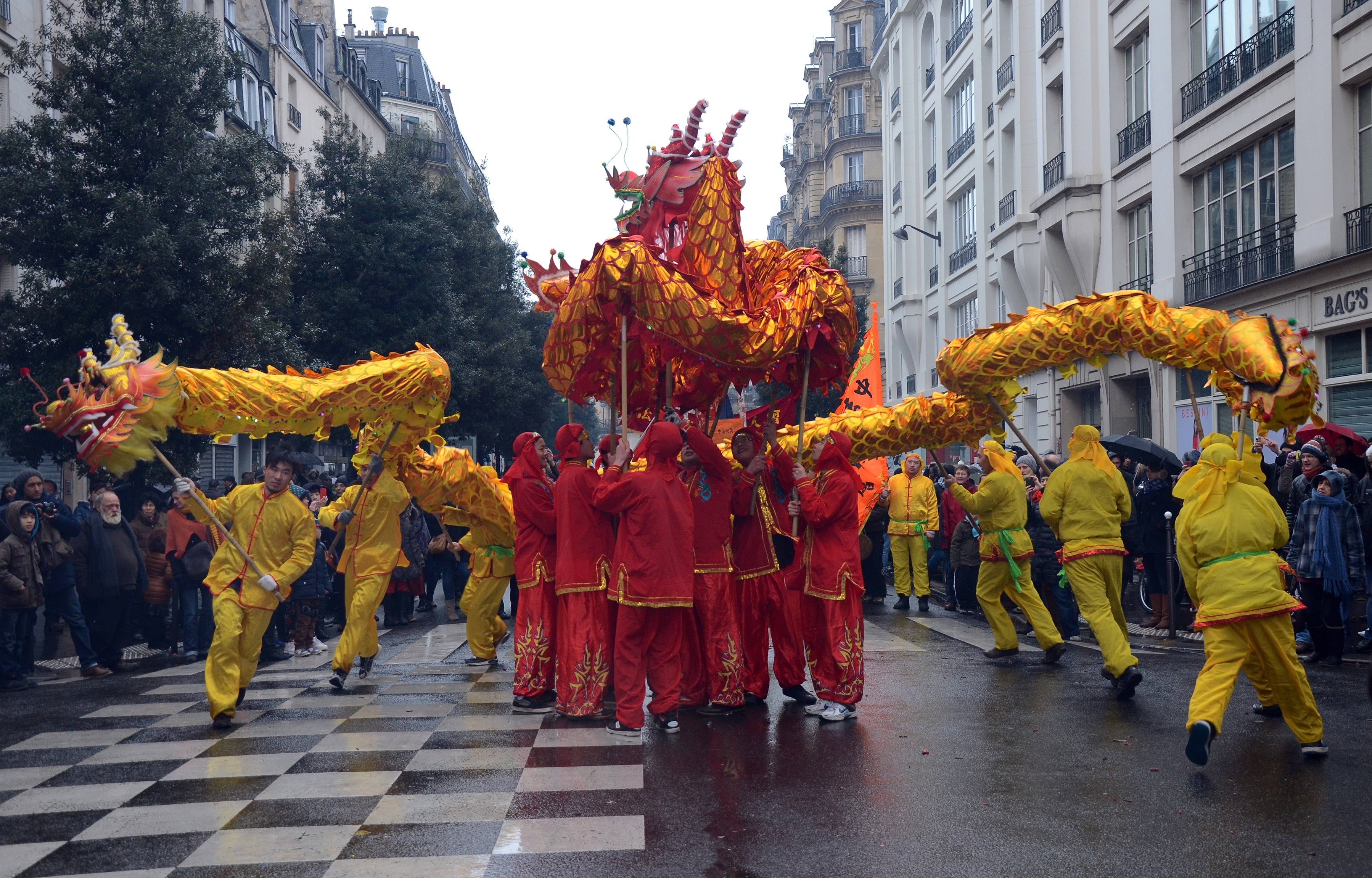 Paris, France, Chinese New Year, People, celebration, performance