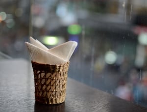 brown woven basket and tissue thumbnail