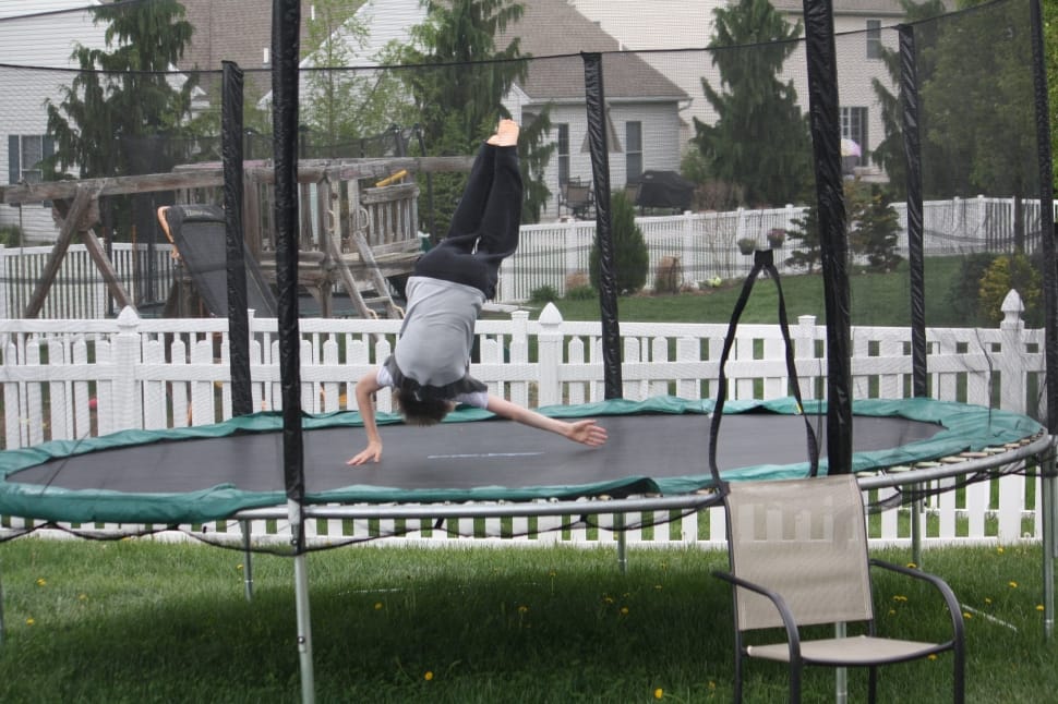 black and green trampoline preview