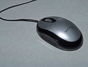 black and gray tech corded mouse thumbnail