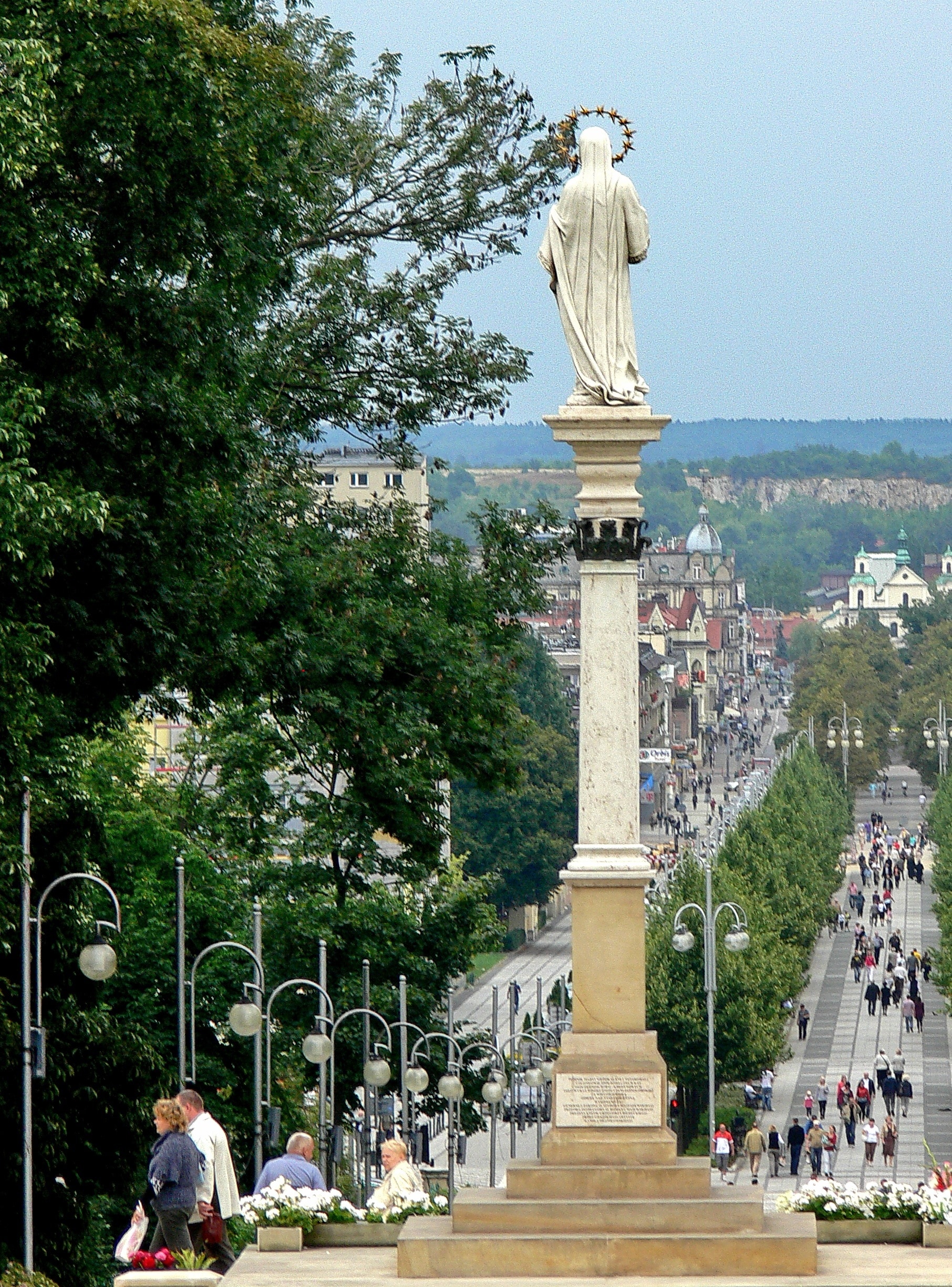 religious pillar column statue