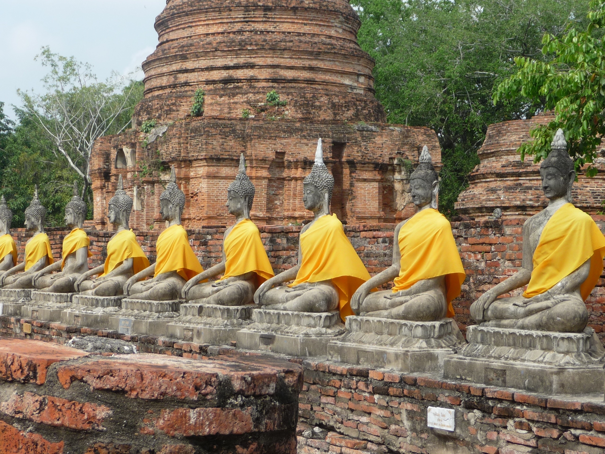 monk cement statues