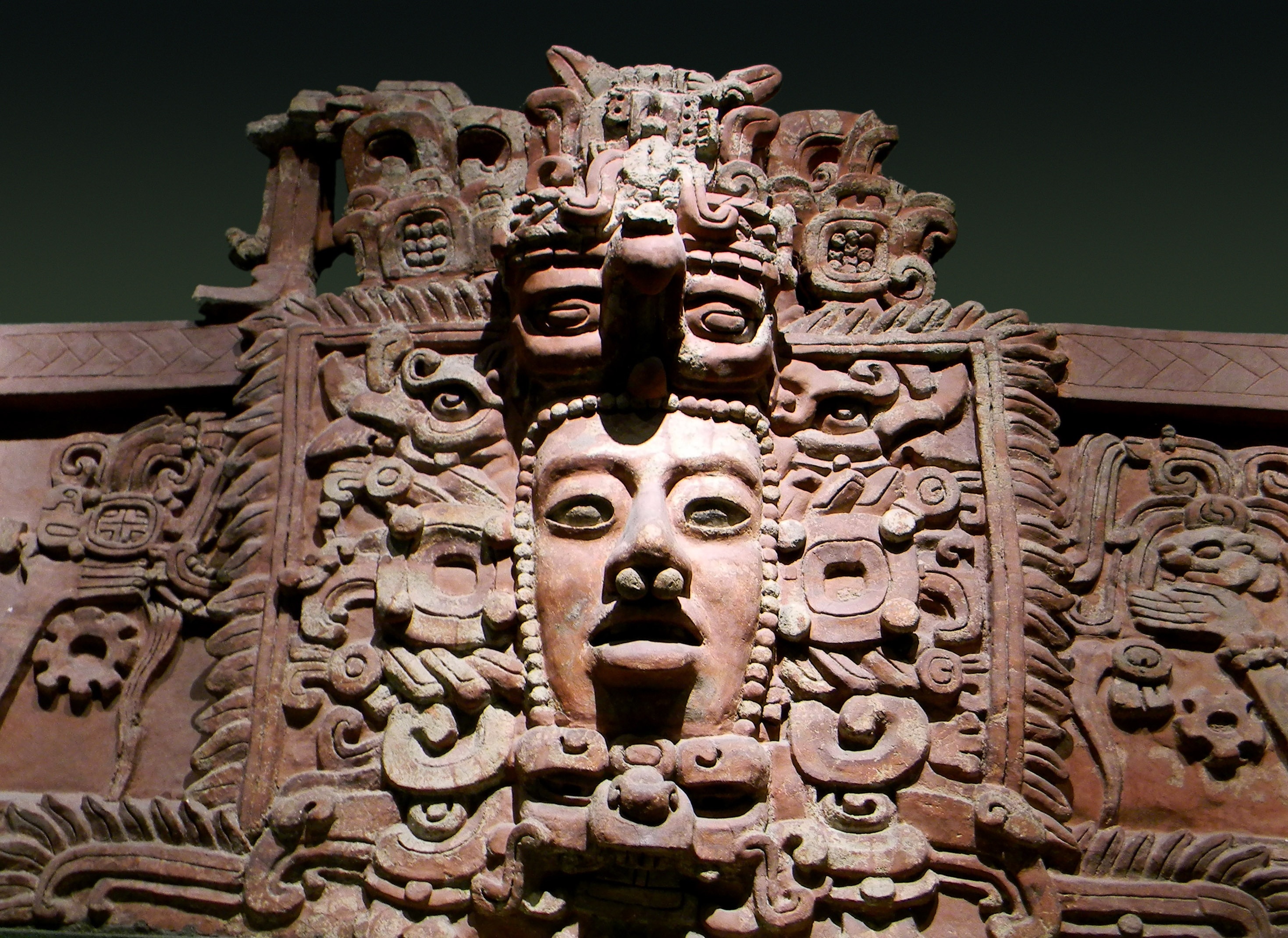 gray aztec art