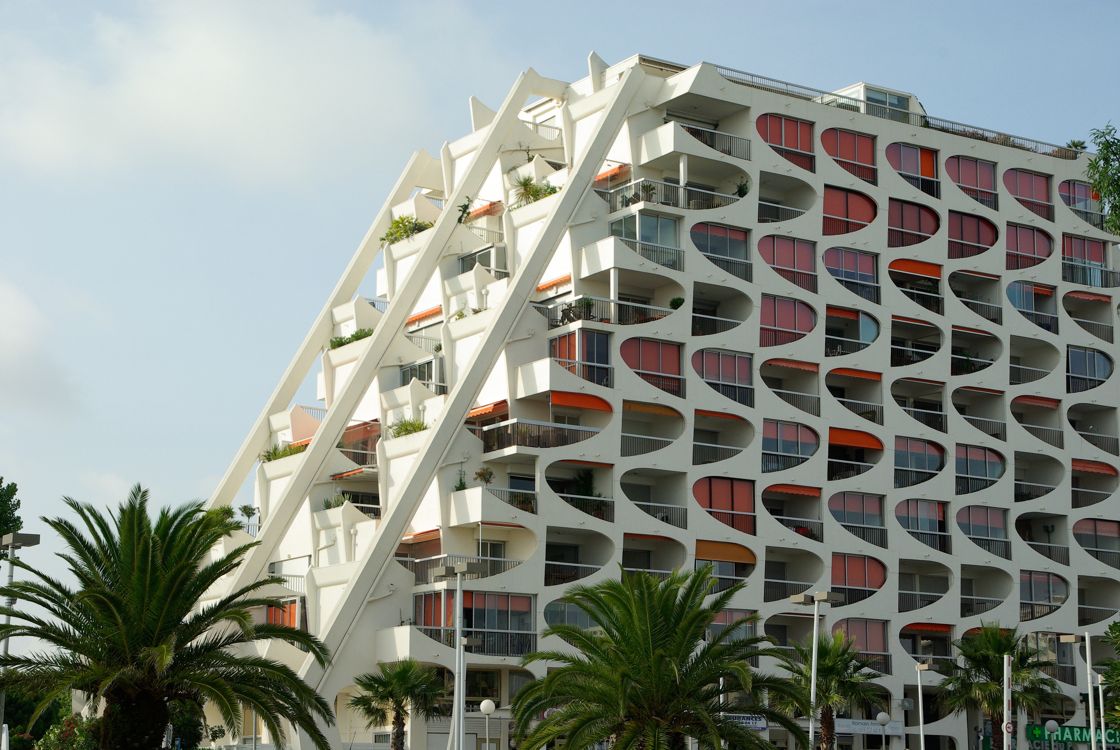 white and red concrete fantasy building