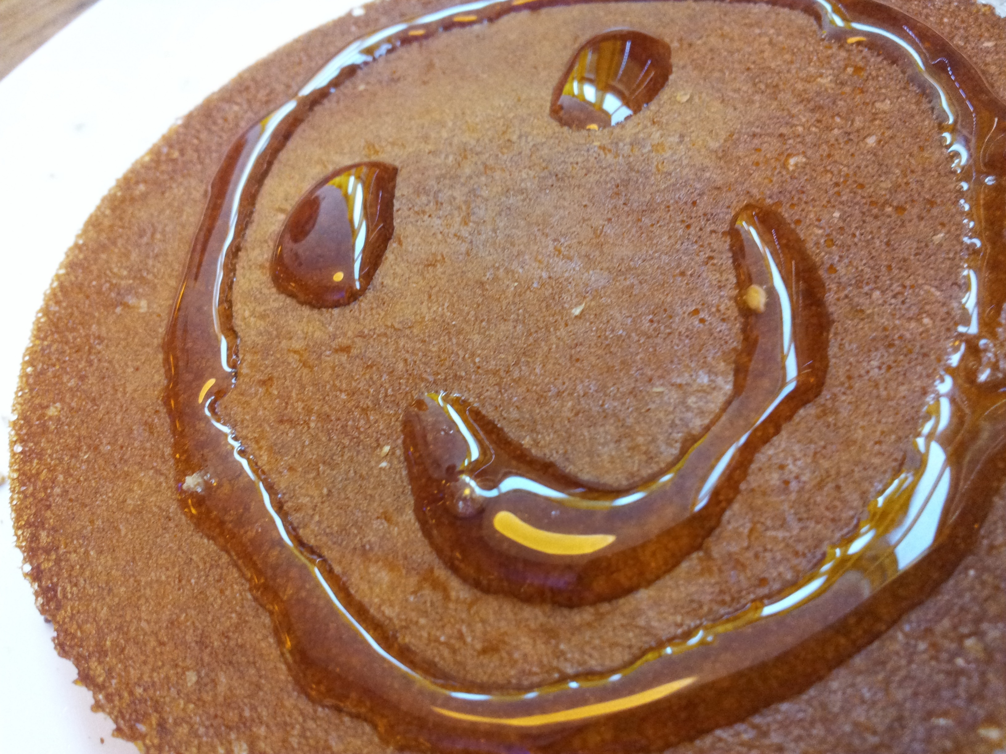 pancake with honey syrup