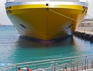 yellow and white ship thumbnail