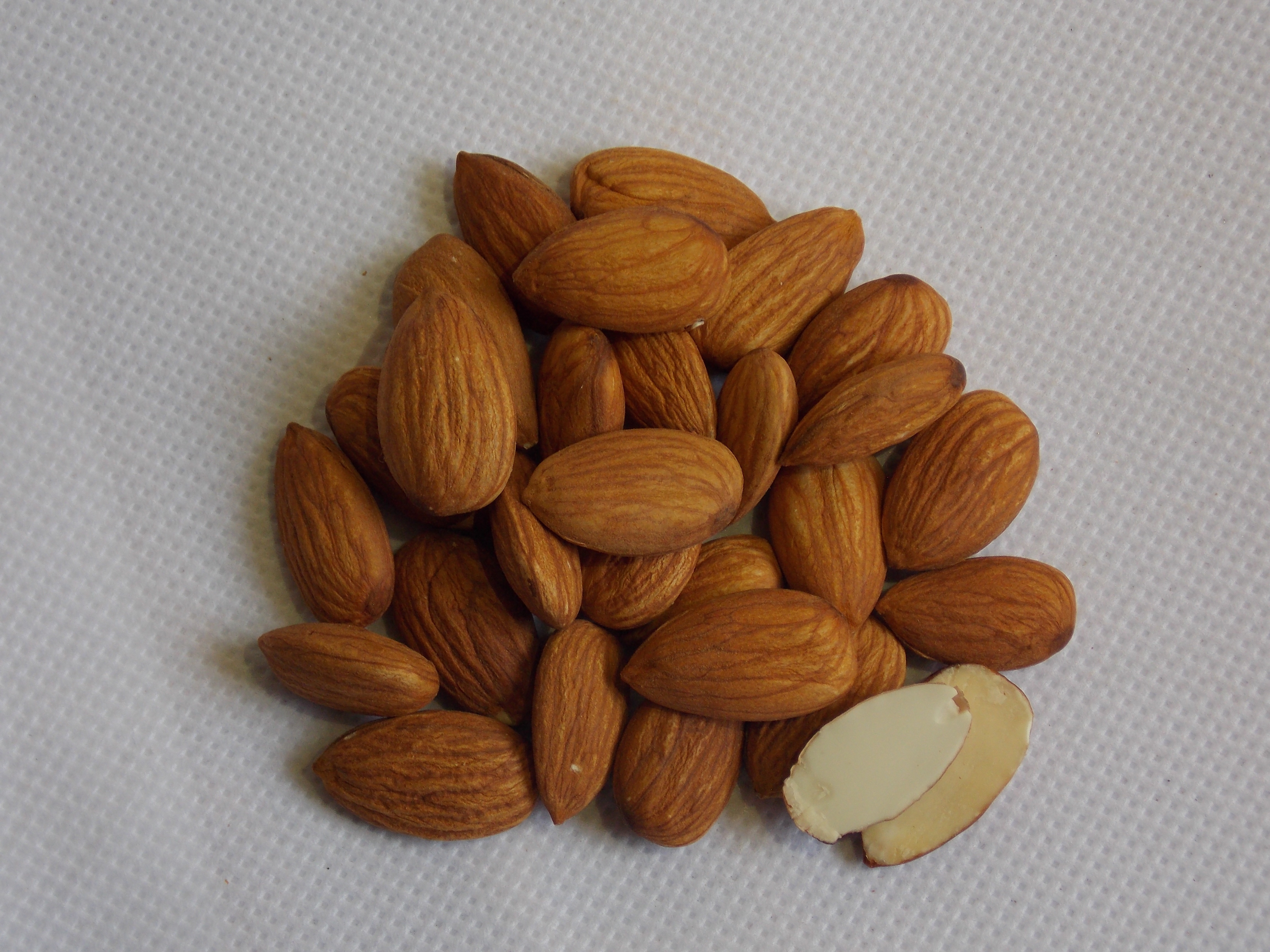 brown almonds