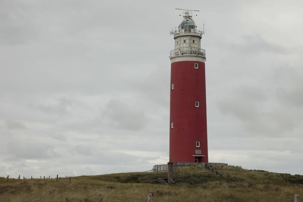 white and red lighthouse preview