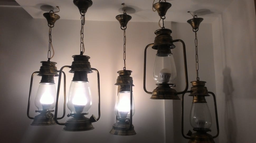 stainless steel kerosene lamps lot preview