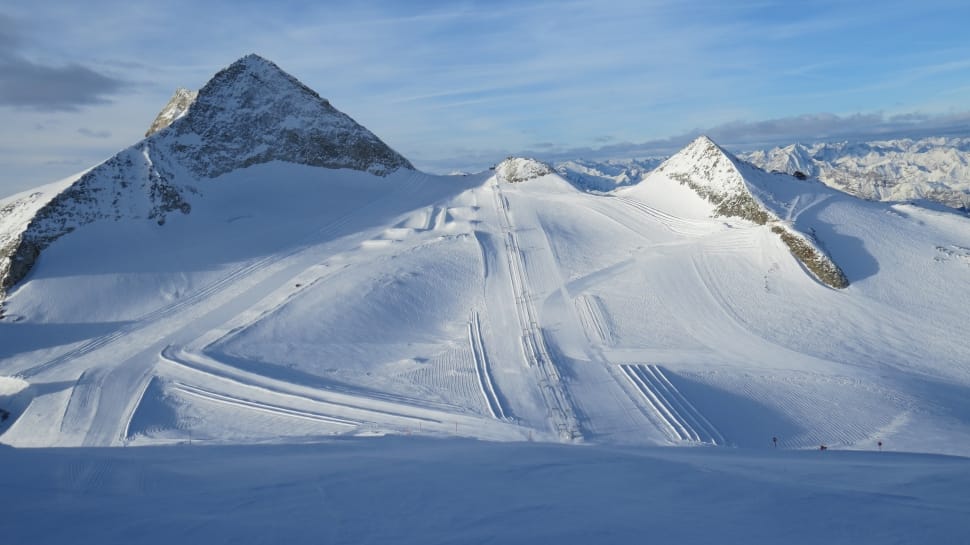 mountain covered with snow preview