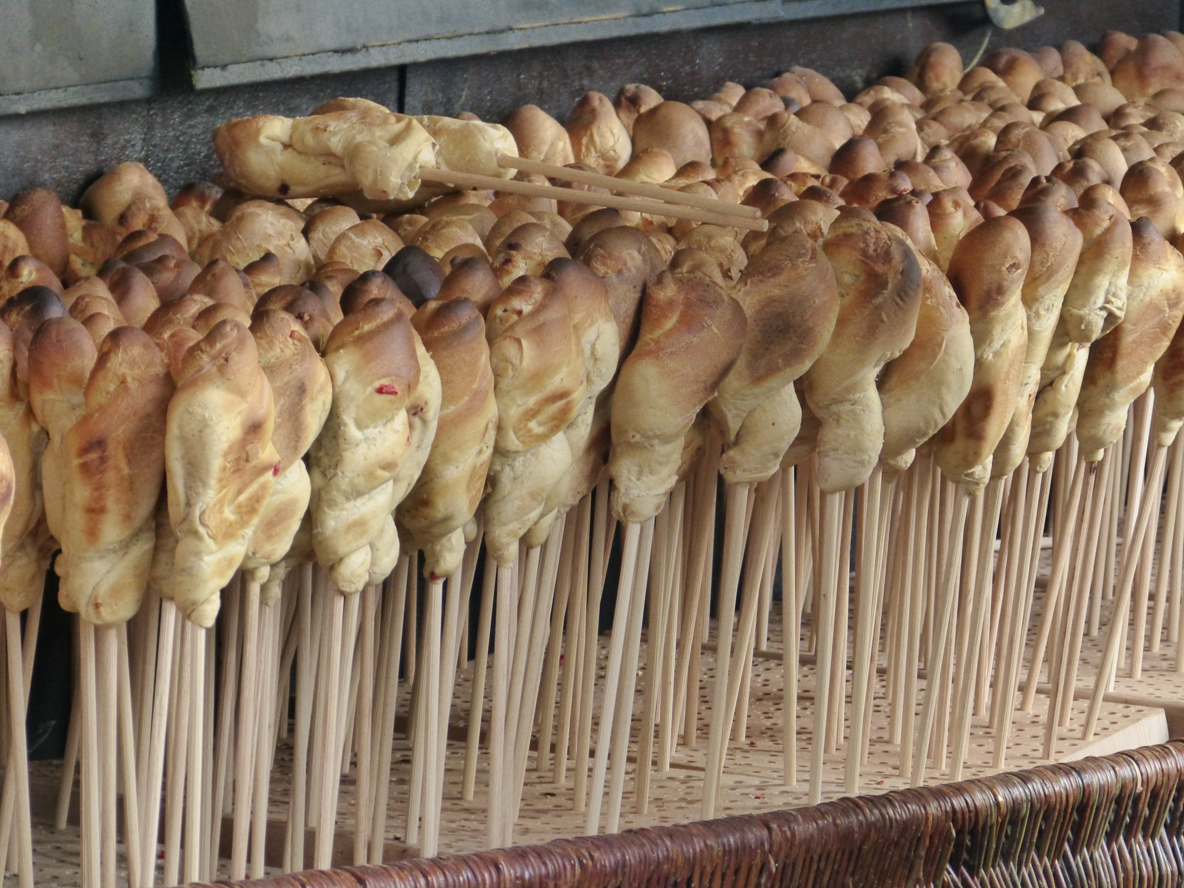 roasted bread lot