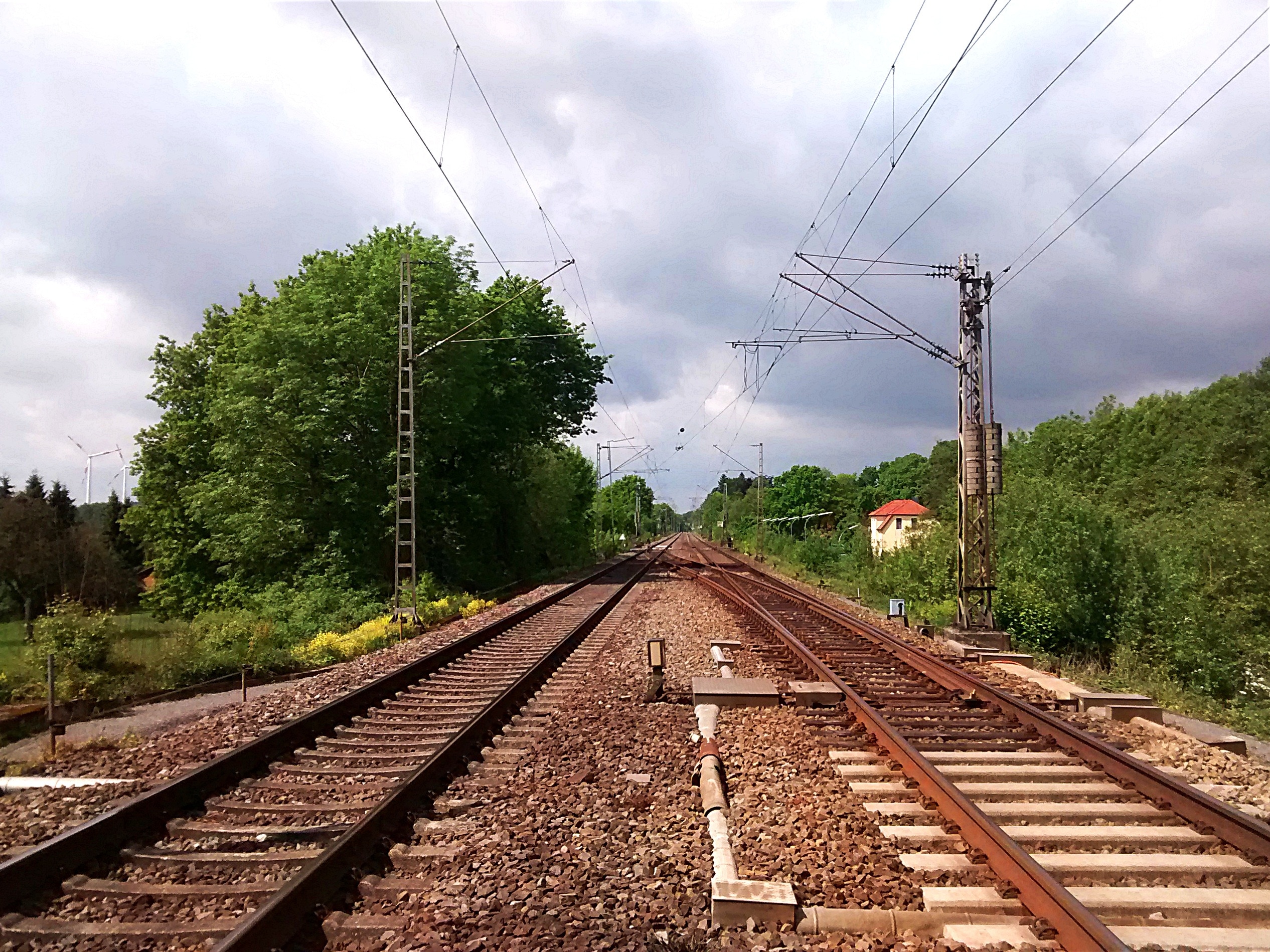 brown train rail