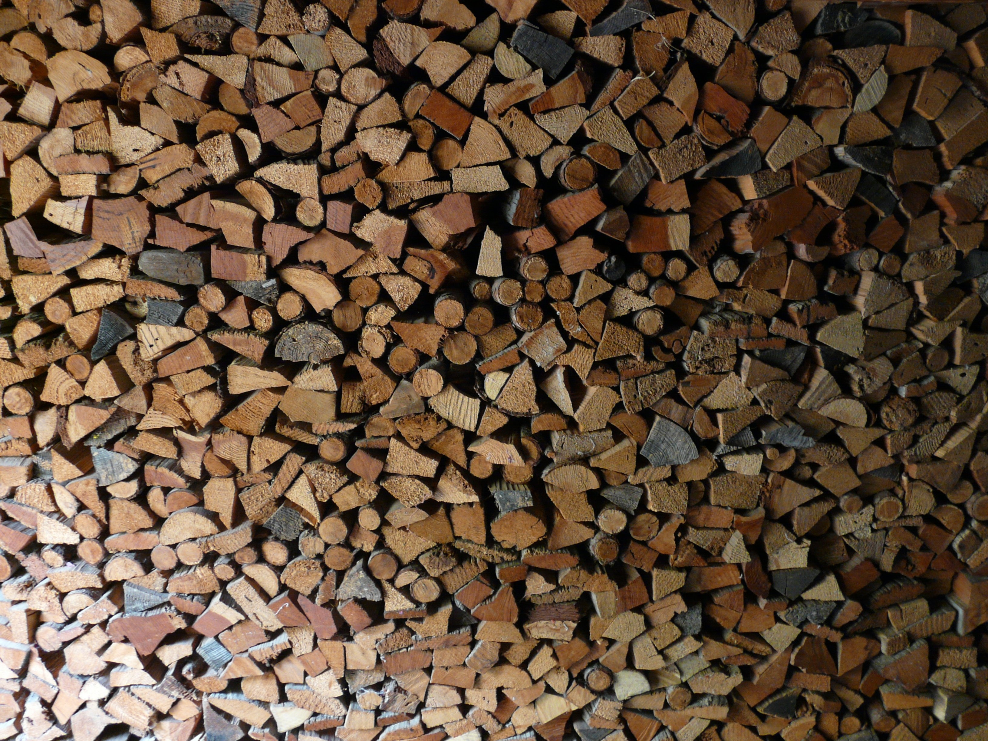 brown firewood lot