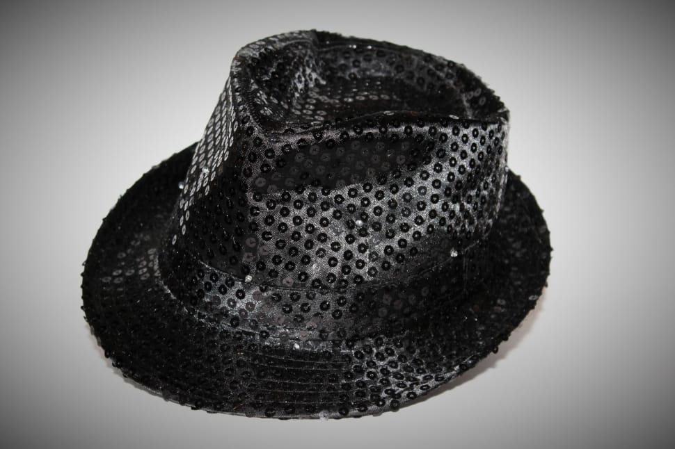 gray and black fedora hat preview