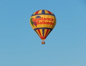 yellow red and blue sundance balloons hot air balloon thumbnail