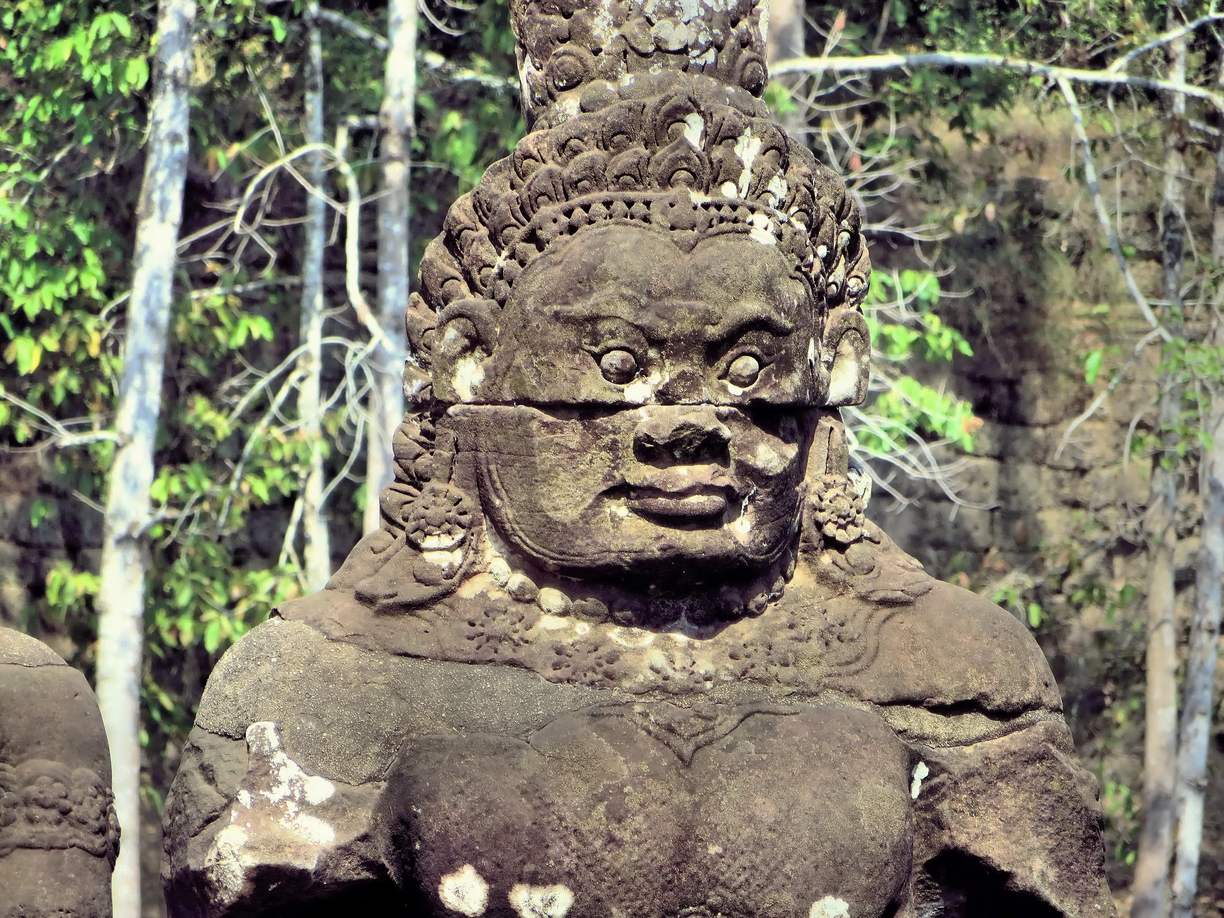 brown ancient statue