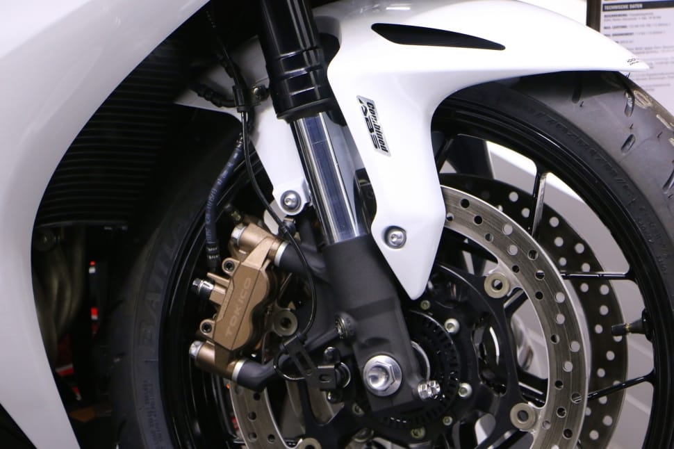 black motorcycle disc brake preview