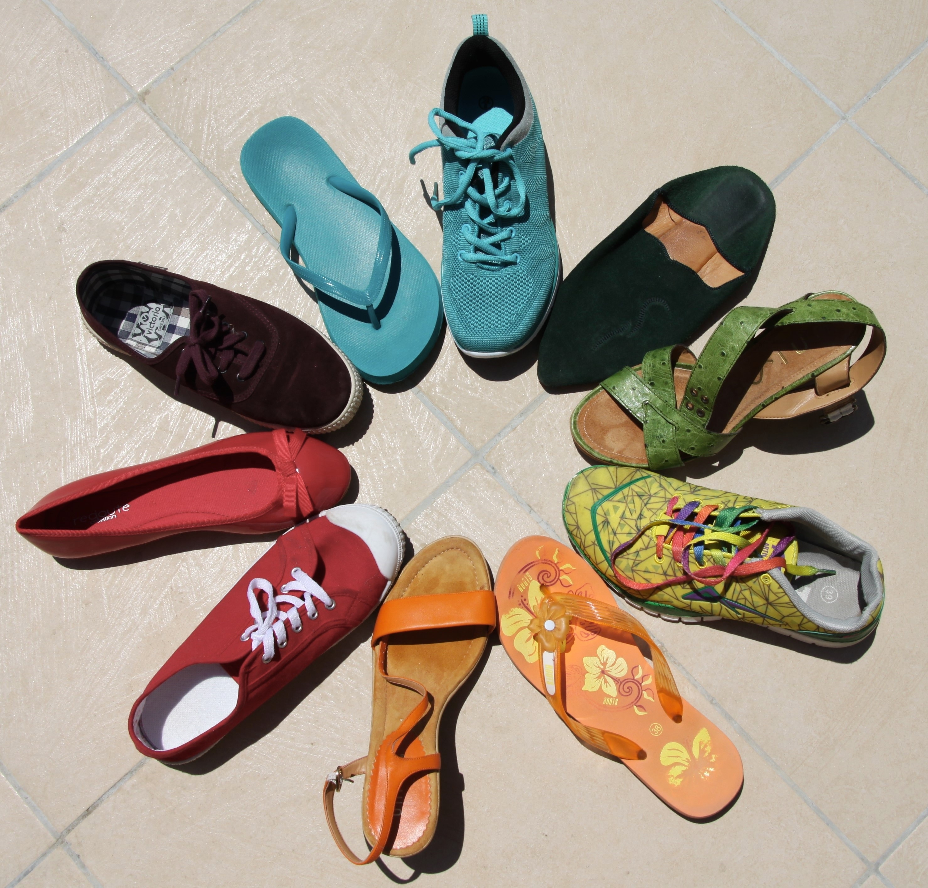 women's assorted flats sandals and heels