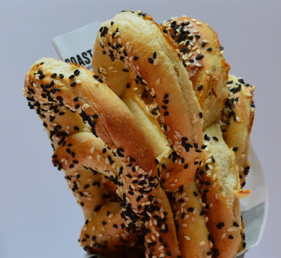 cooked bread with sesame seeds preview