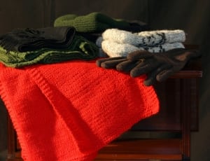 red knit textile thumbnail