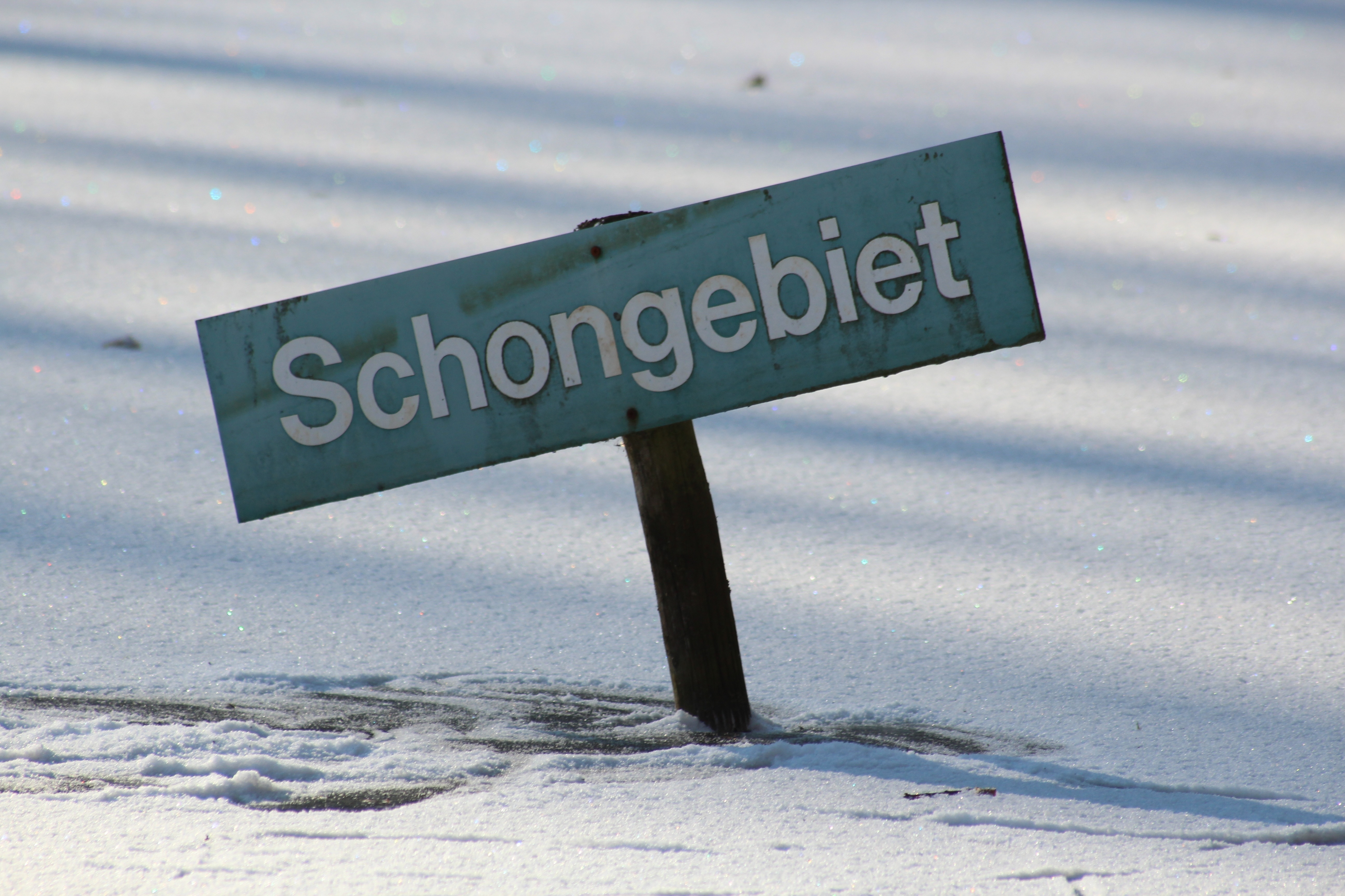 schongebiet signage