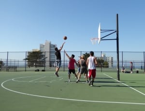 white and black basketball hoops and basketball thumbnail