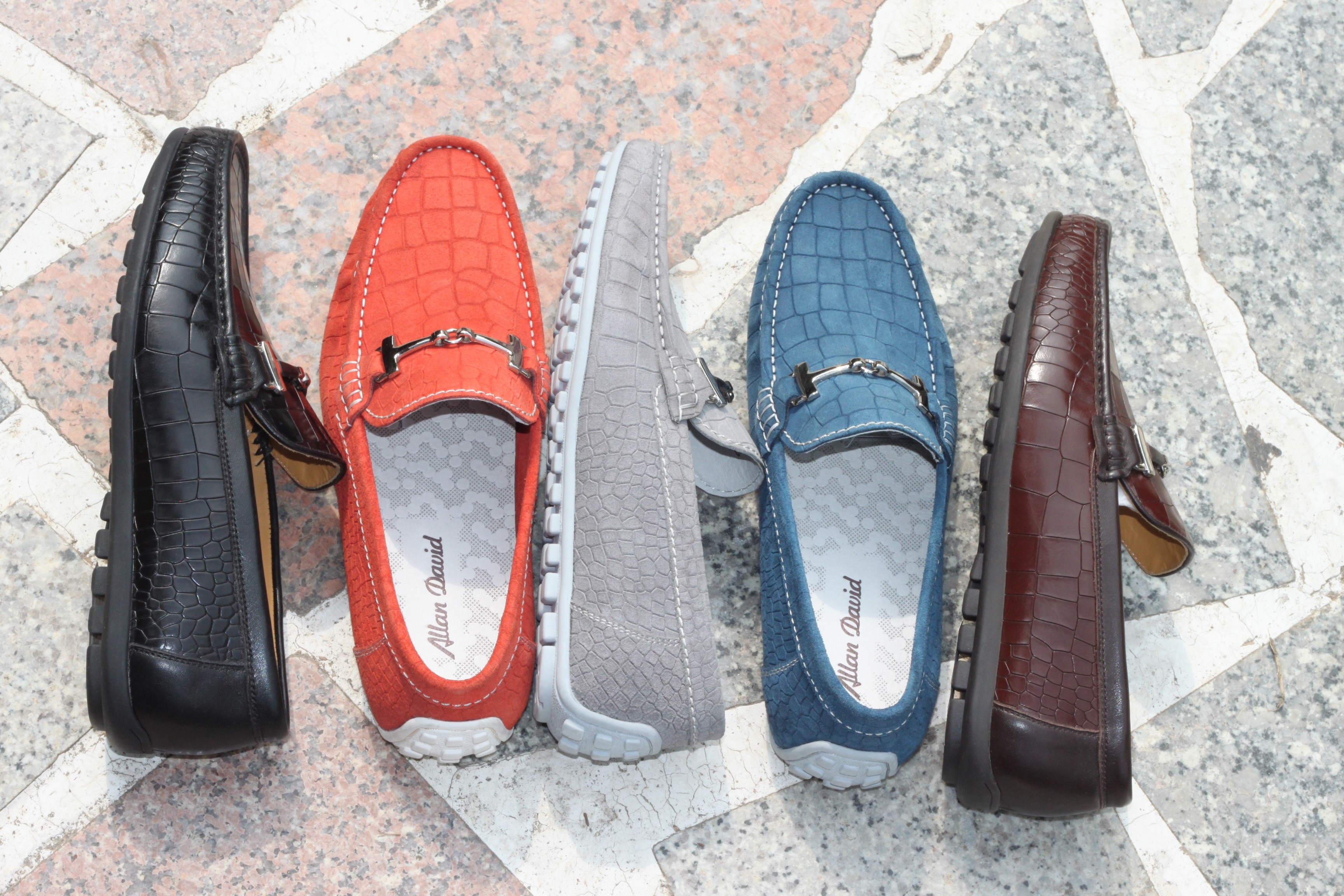 men's assorted alligator skin loafer shoes