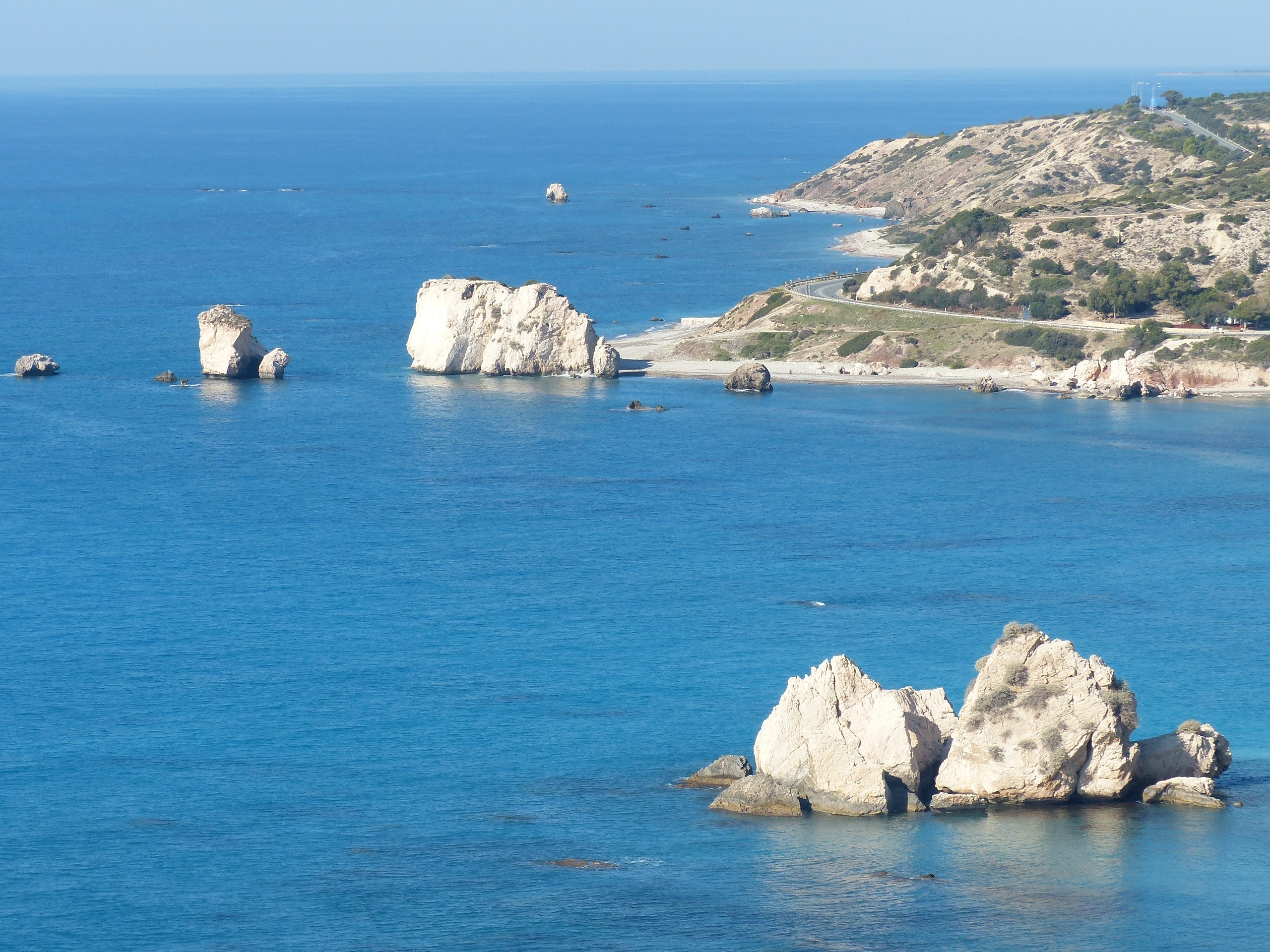 Cyprus, Aphrodites Rock, Sea, Blue, sea, water