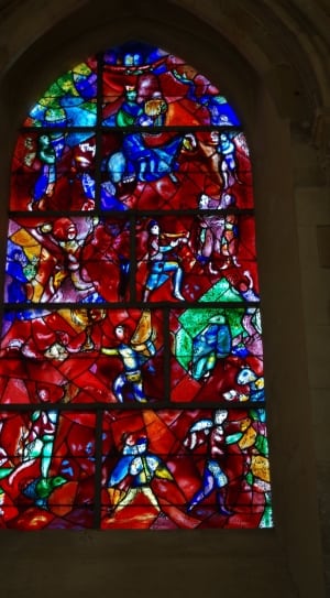 red blue and green cathedral stained glass thumbnail