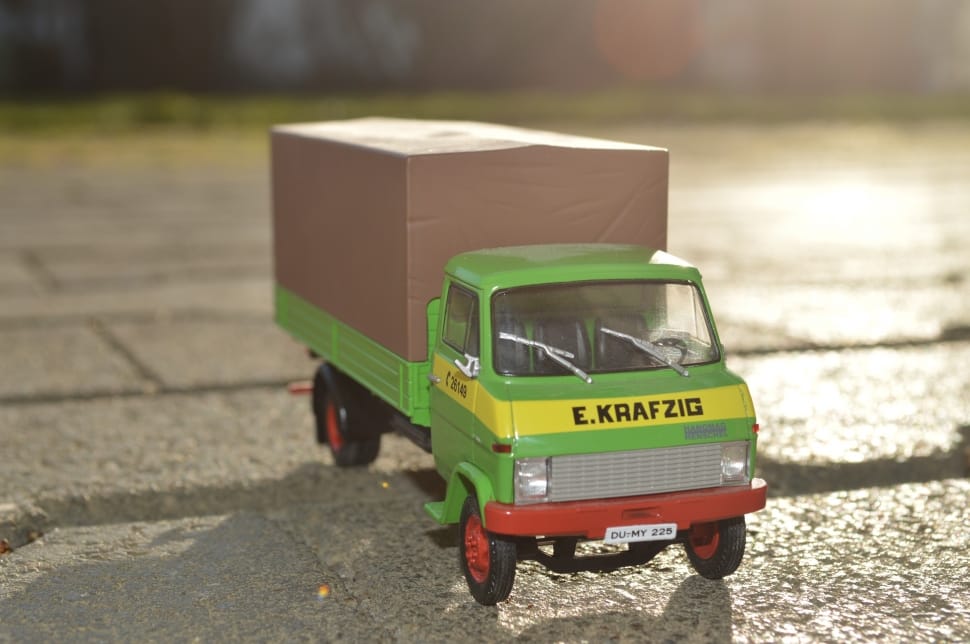 green and brown truck toy preview