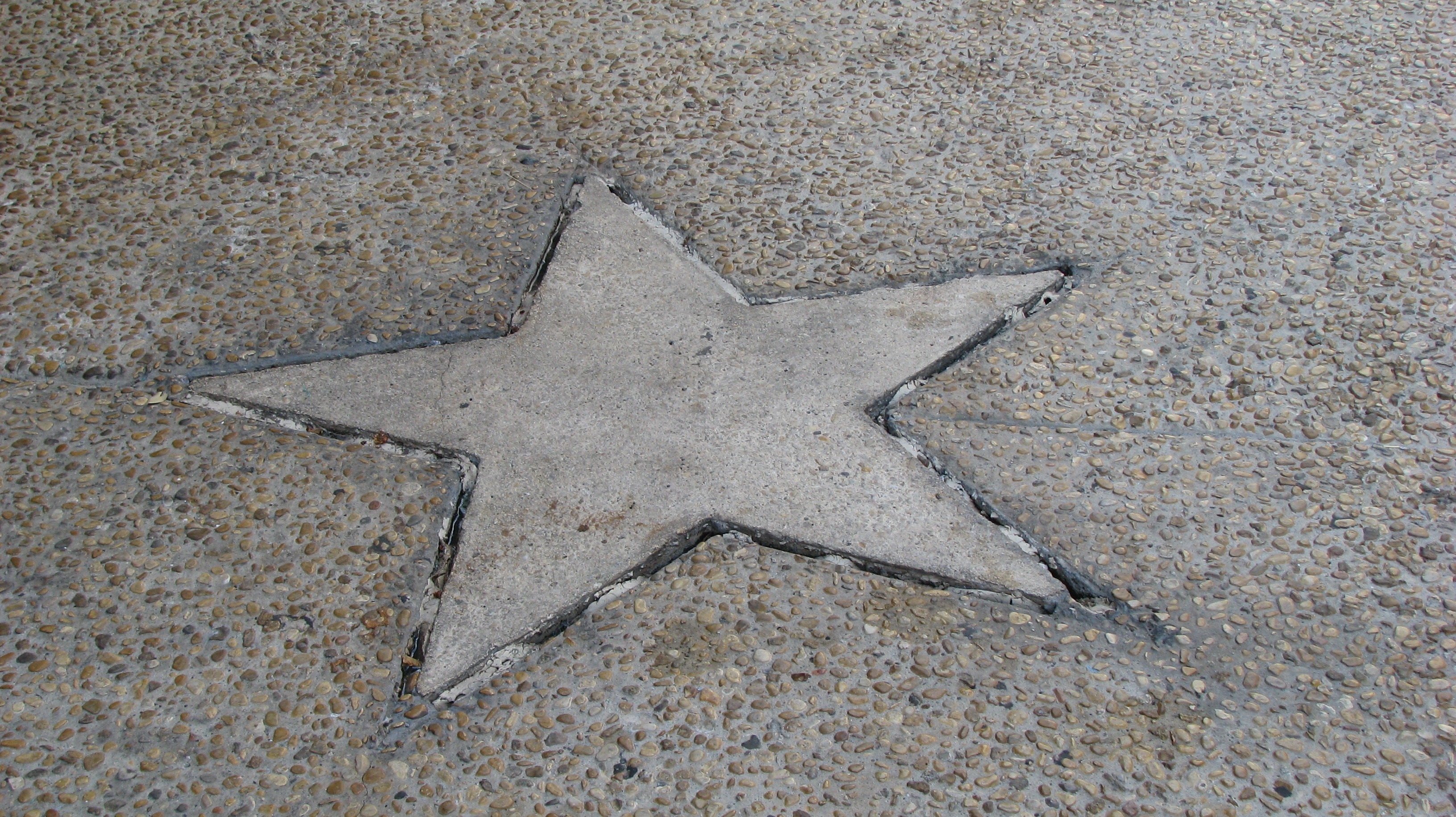 concrete star shape