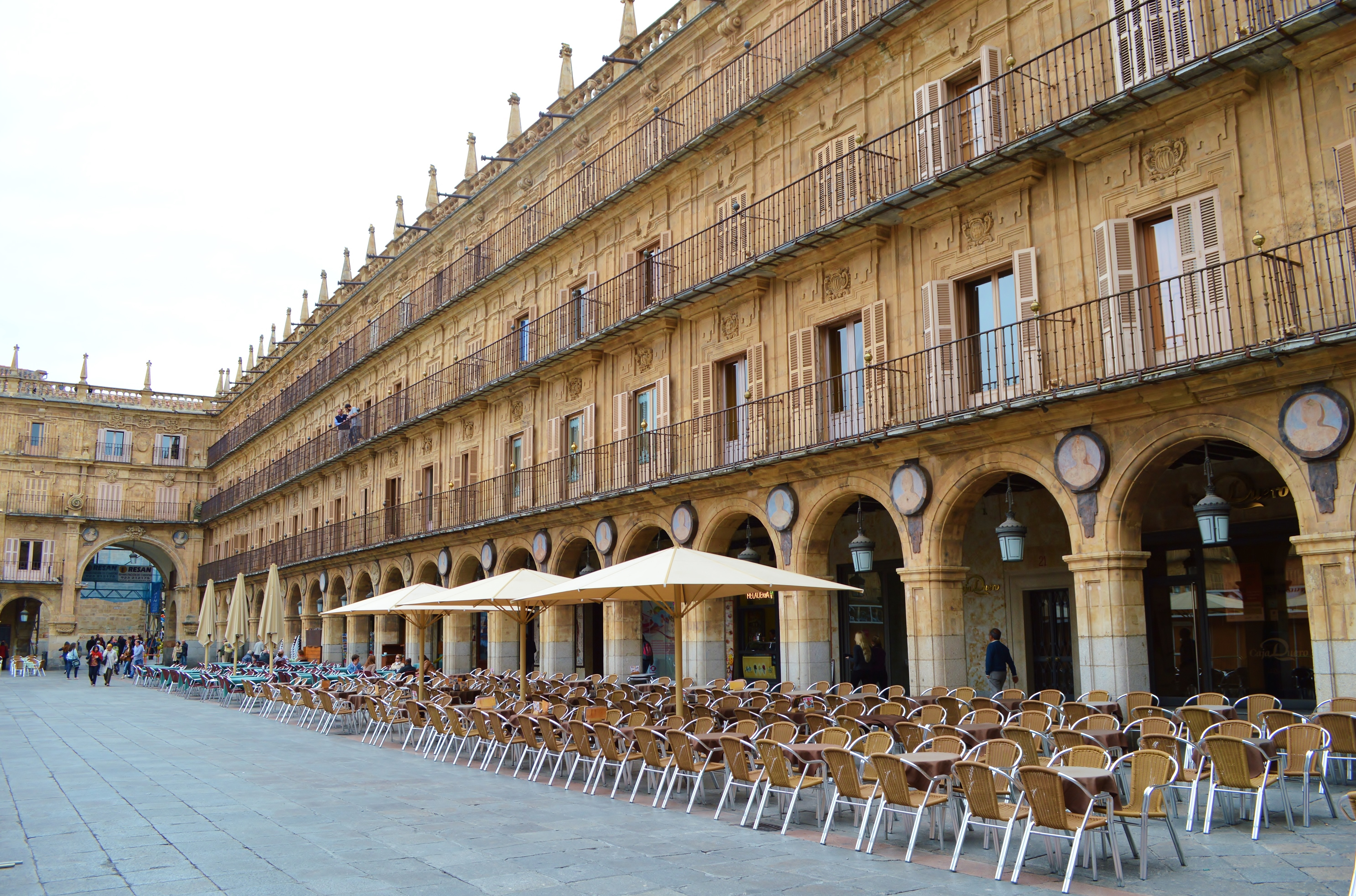 Salamanca, Spain, Plaza Mayor, architecture, no people