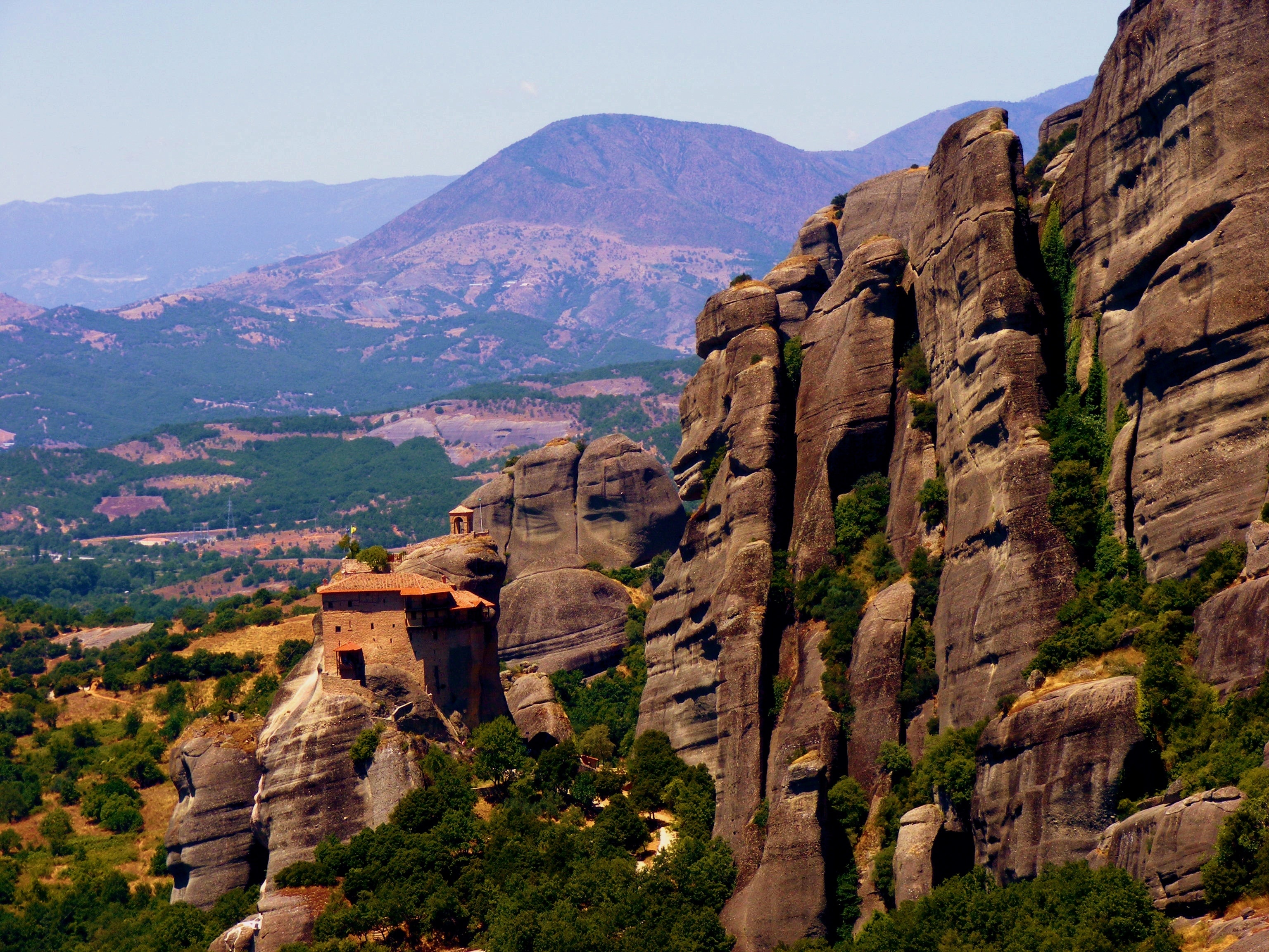 Meteora, Mountain, Landscape, Monastery, mountain, travel destinations