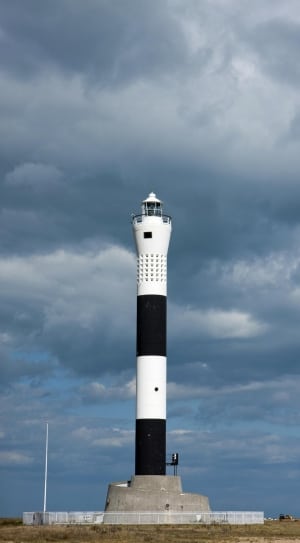 white and black lighthouse photo thumbnail