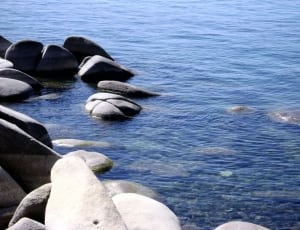 stone formation on seashore thumbnail