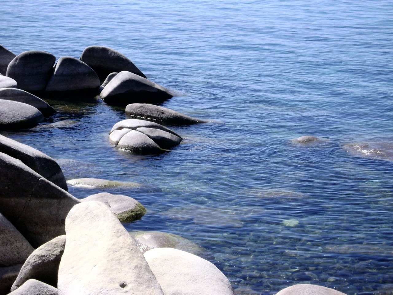 stone formation on seashore