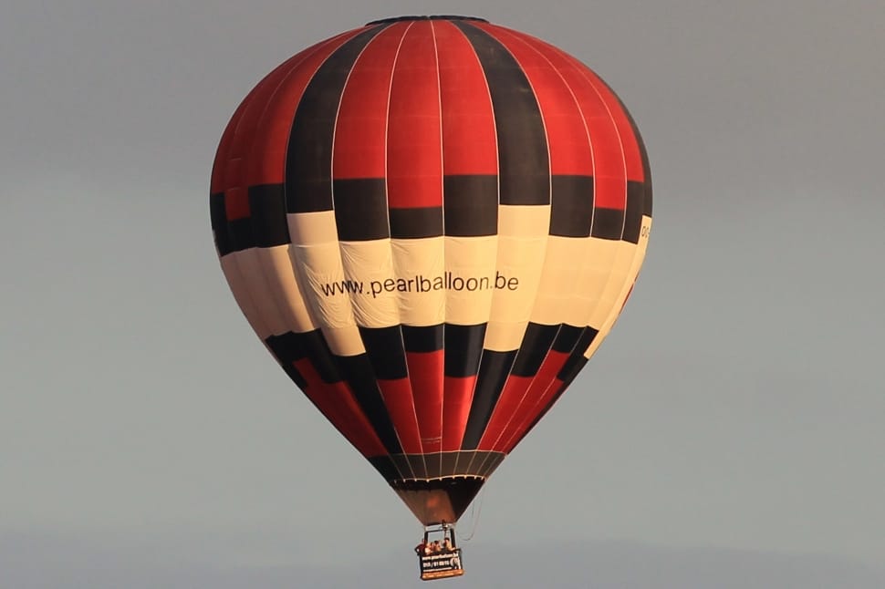red and white hot air balloon preview