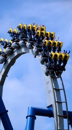 yellow roller coaster free image | Peakpx