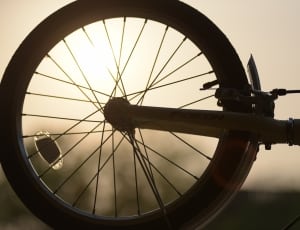 silhouette of bicycle rim thumbnail