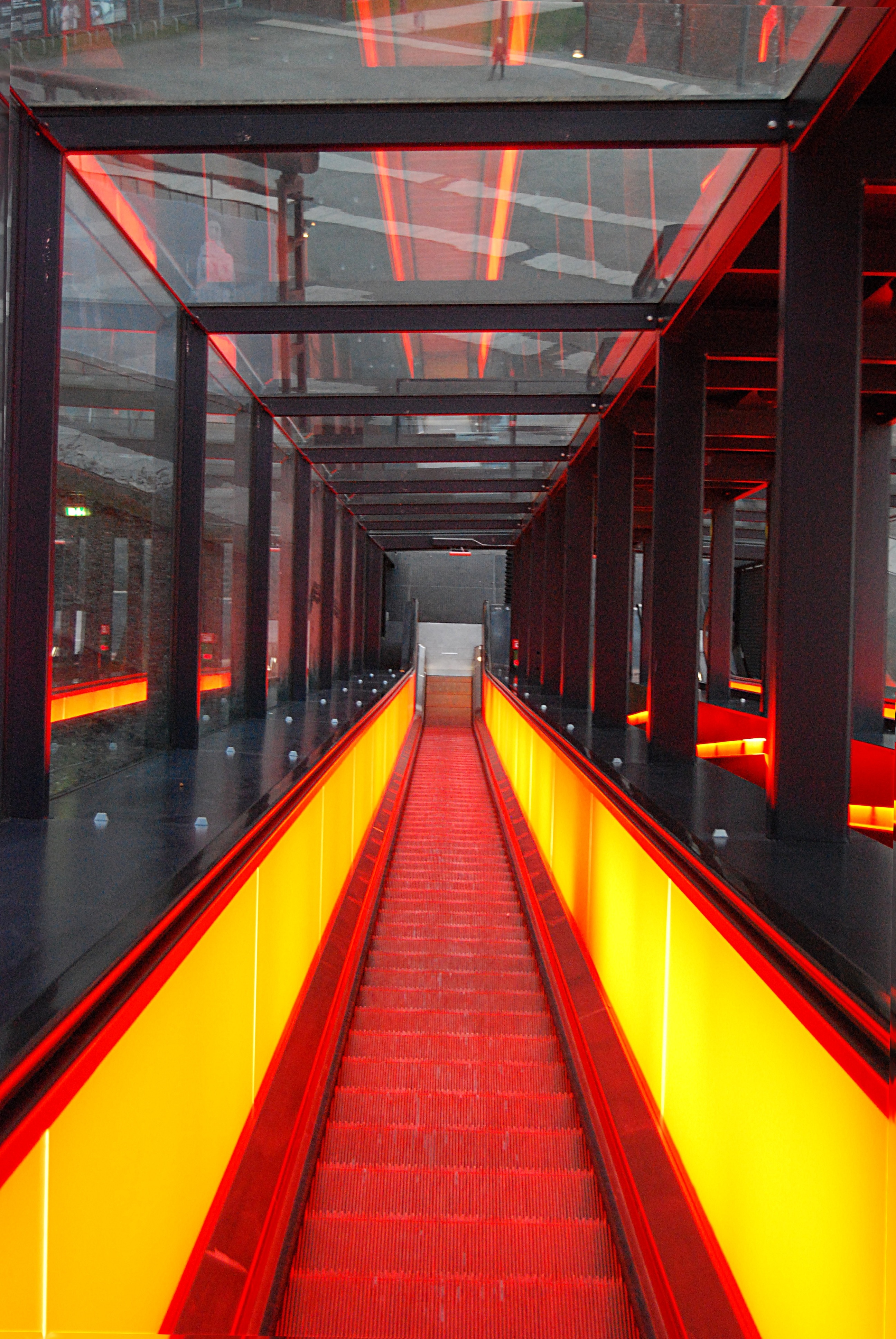 red escalator