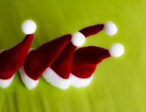 4 red and white santa hat thumbnail